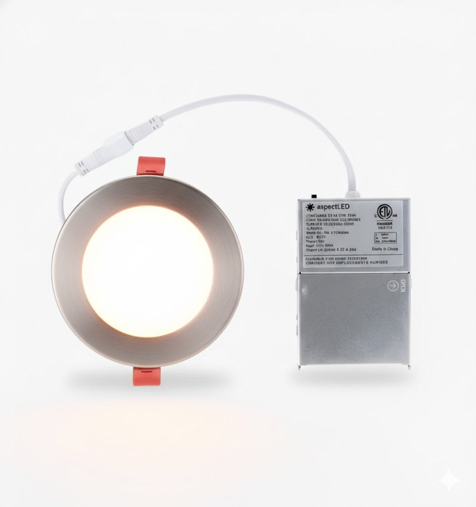 Adjustable White Ultra-Thin Round Recessed Light